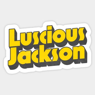 Luscious Jackson // 90s Style Fan Design Sticker